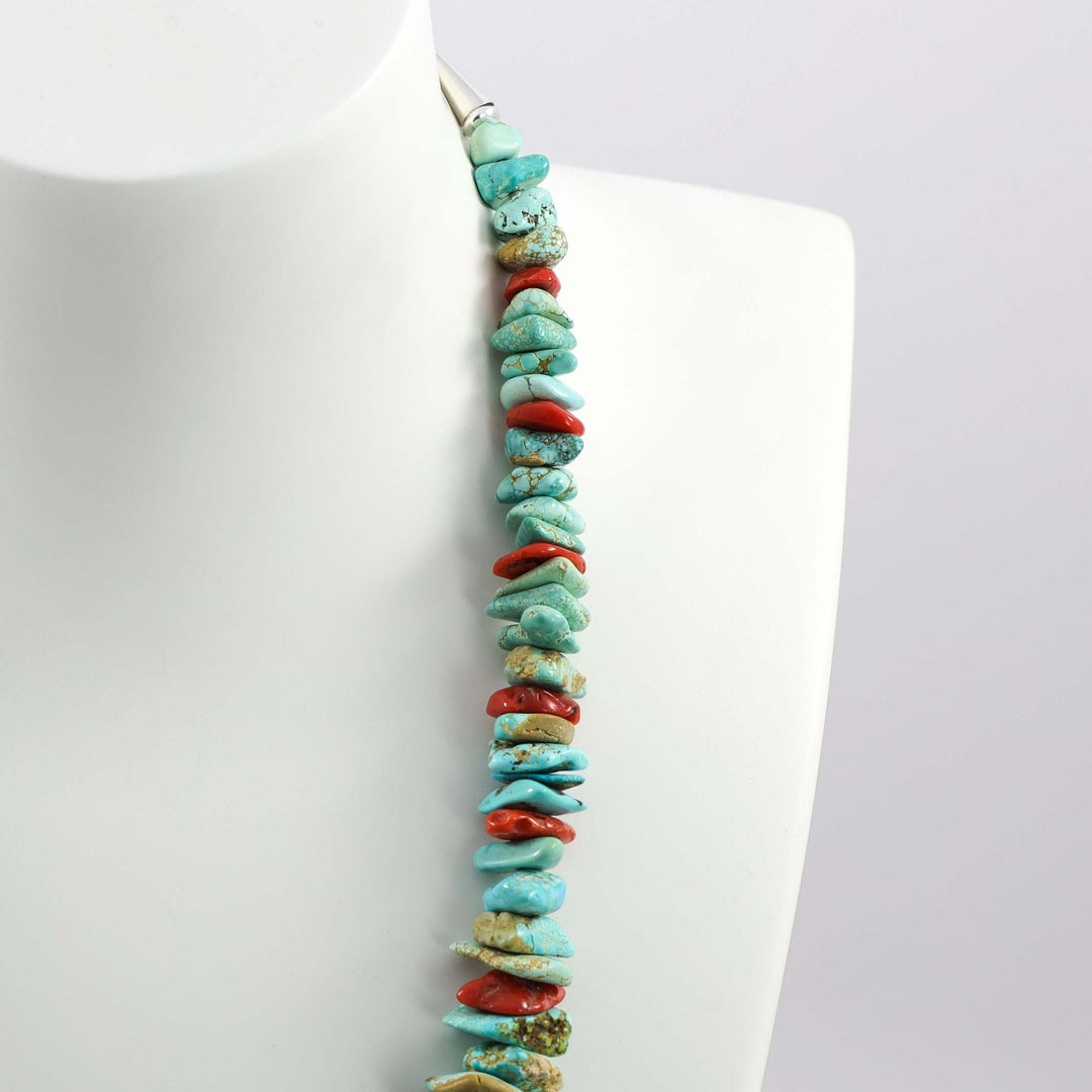 Turquoise and Coral Necklace