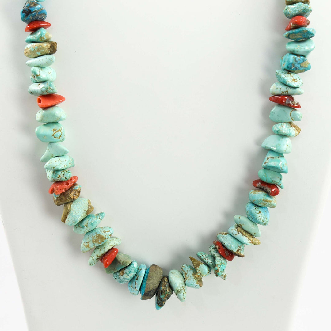 Turquoise and Coral Necklace