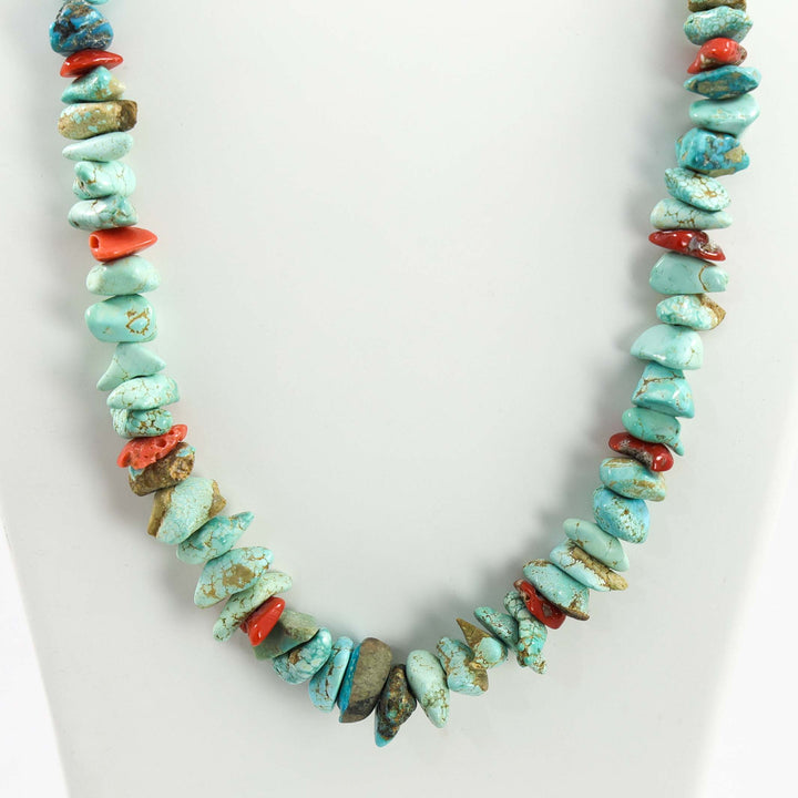 Turquoise and Coral Necklace