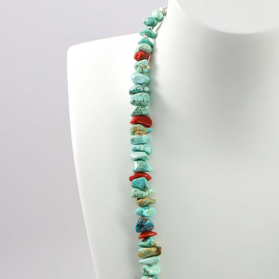 Turquoise and Coral Necklace