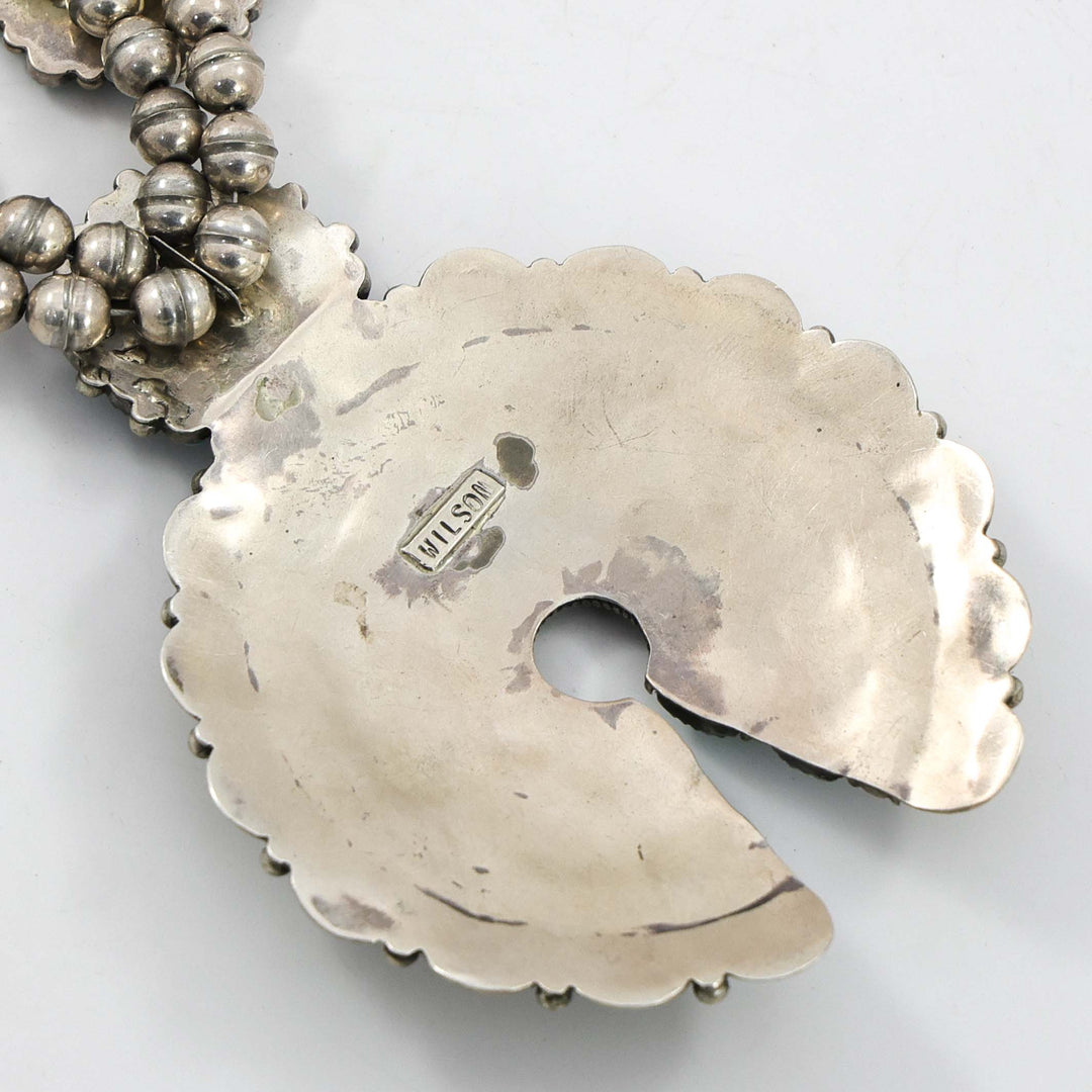 1980s Turquoise Squash Blossom