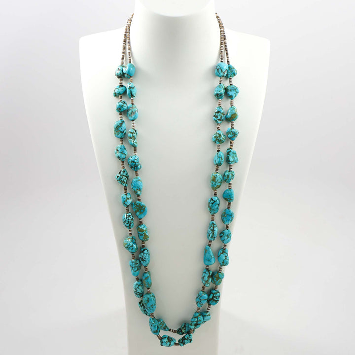 1960s Turquoise Nugget Necklace