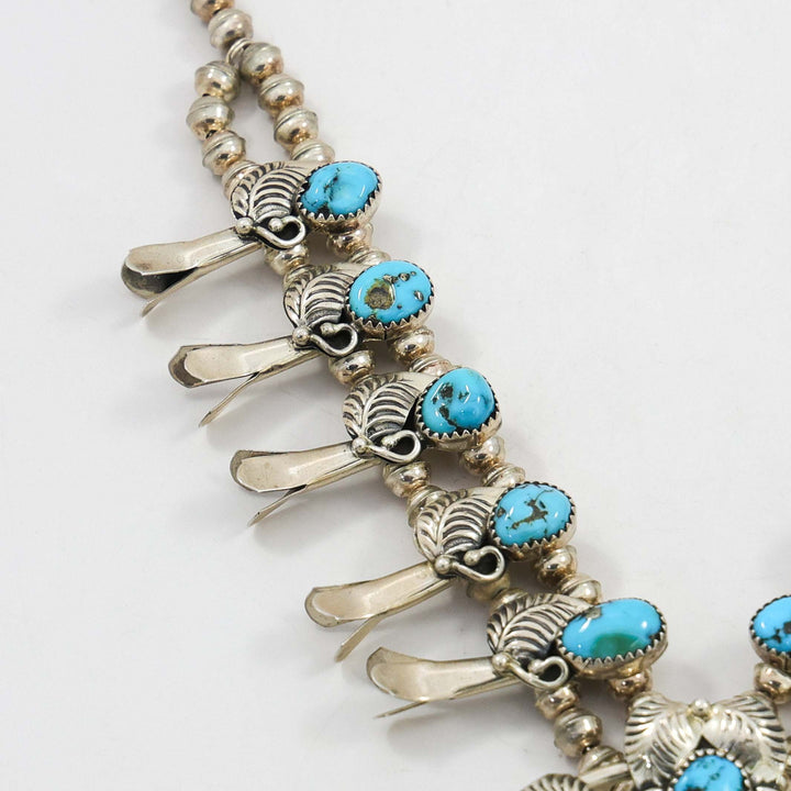 Turquoise Squash Blossom Necklace