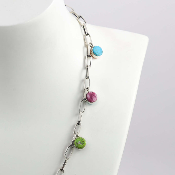 Reversible Multi-Stone Necklace