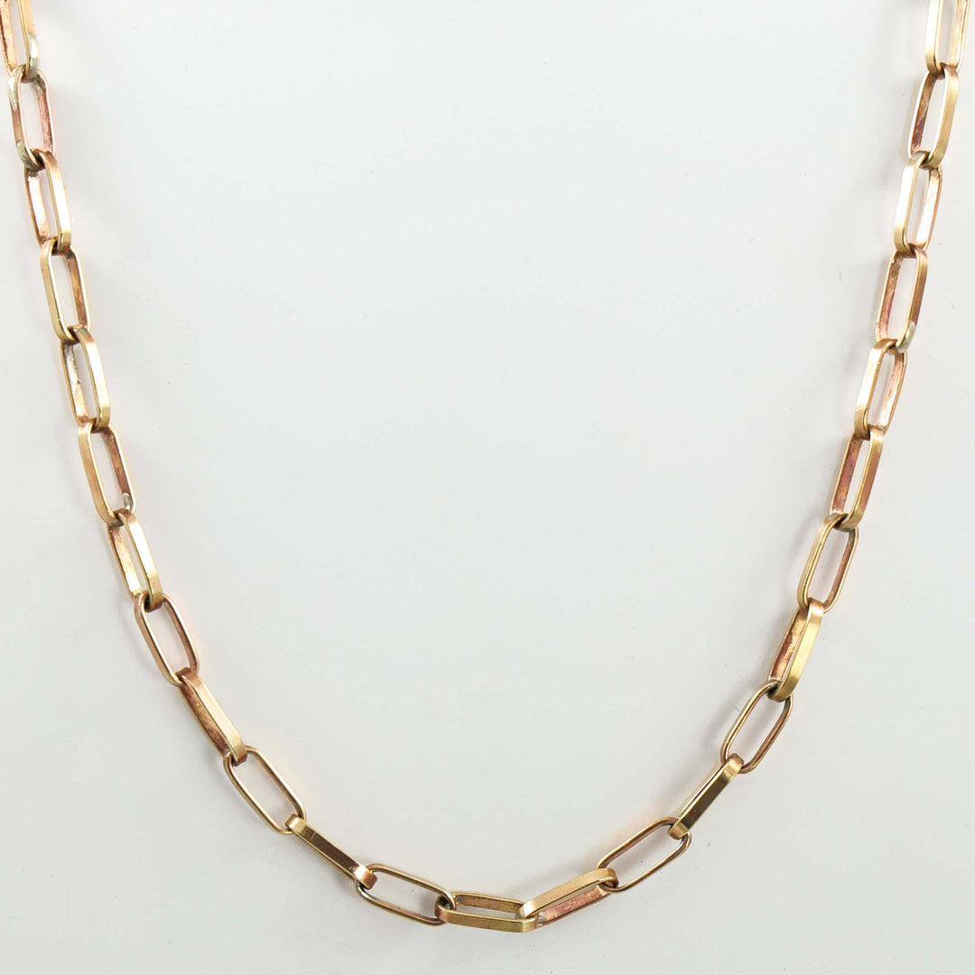 Brass Hopi Chain Necklace (16ga., 21”)