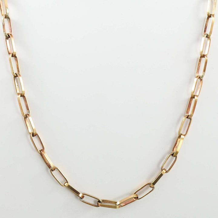 Brass Hopi Chain Necklace (16ga., 21”)