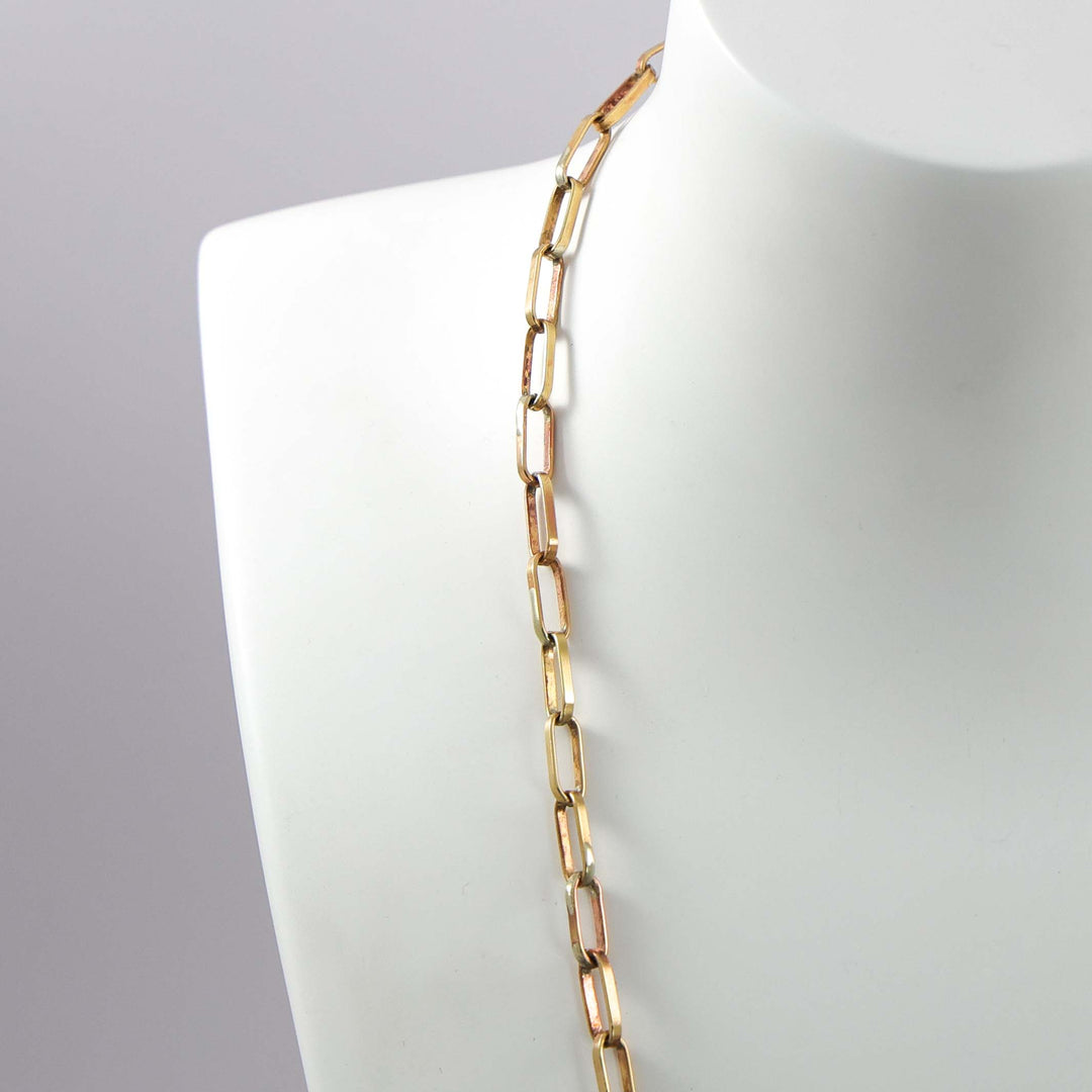 Brass Hopi Chain Necklace (16ga., 21”)