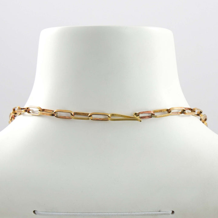 Brass Hopi Chain Necklace (16ga., 21”)
