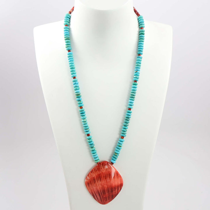 Turquoise and Shell Necklace