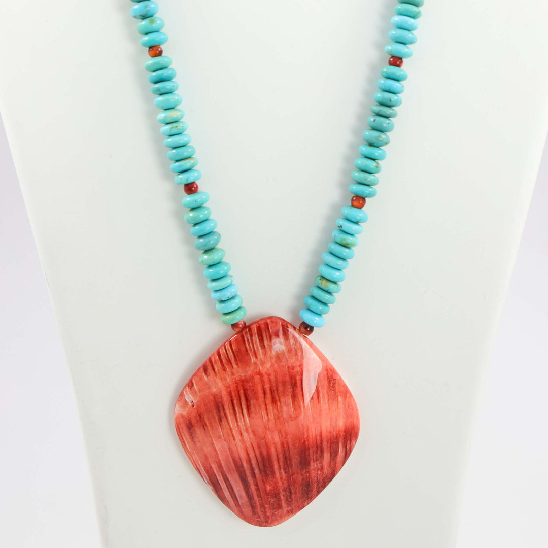 Turquoise and Shell Necklace