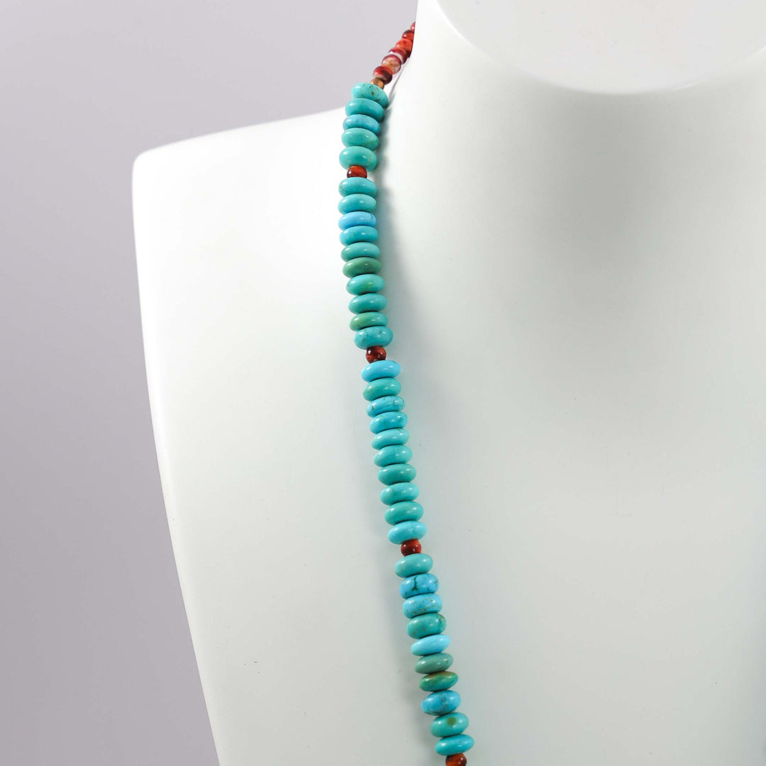 Turquoise and Shell Necklace