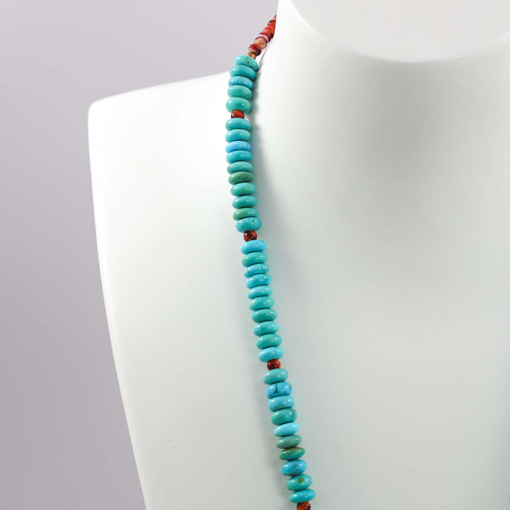 Turquoise and Shell Necklace