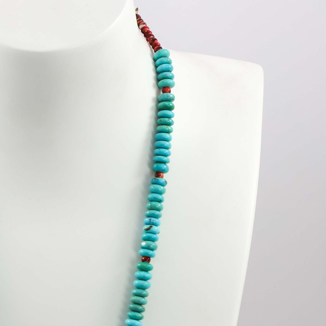 Turquoise and Shell Necklace