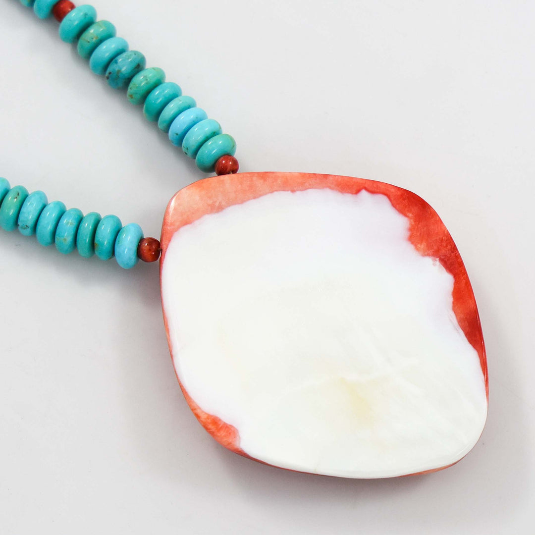 Turquoise and Shell Necklace