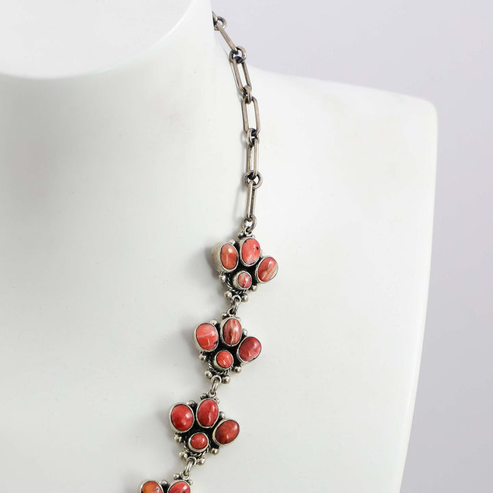 Spiny Oyster Squash Blossom Necklace