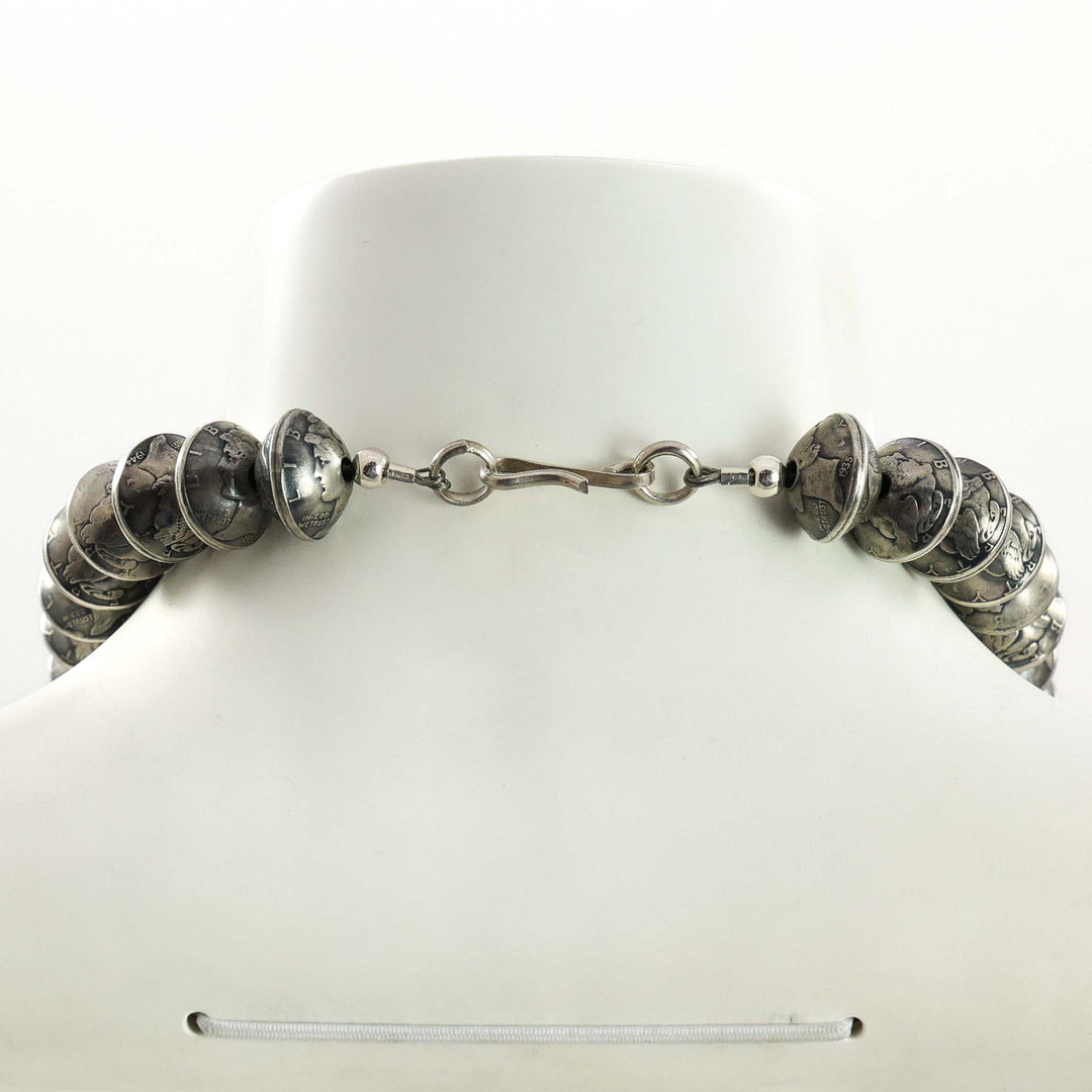 1950s Coin Squash Blossom Necklace