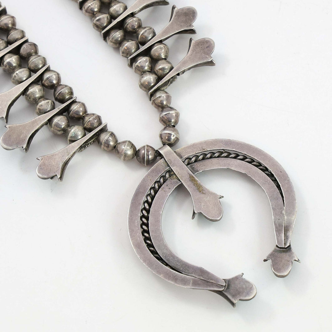 1940s Turquoise Squash Blossom