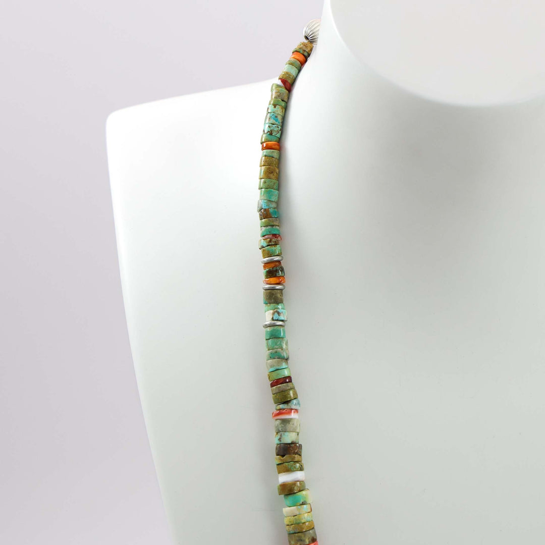 Turquoise and Spiny Oyster Necklace