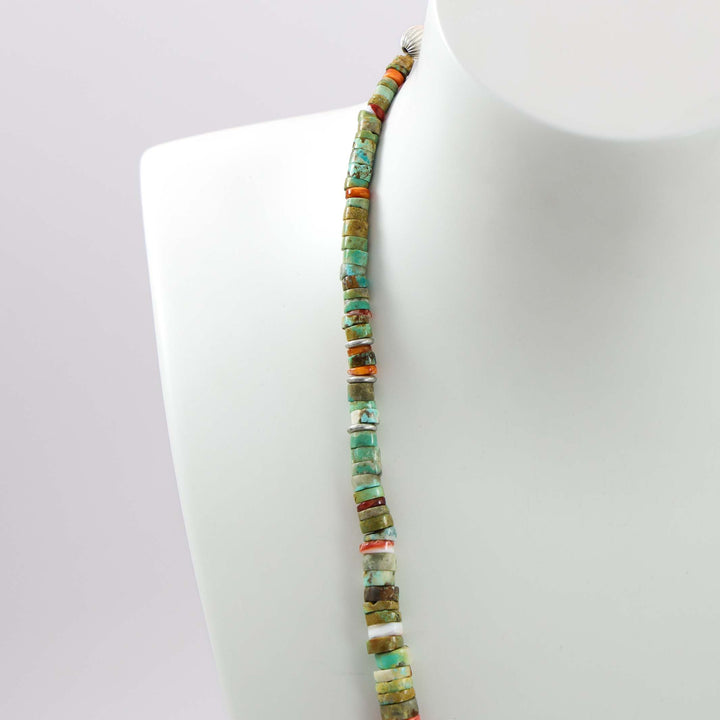 Turquoise and Spiny Oyster Necklace