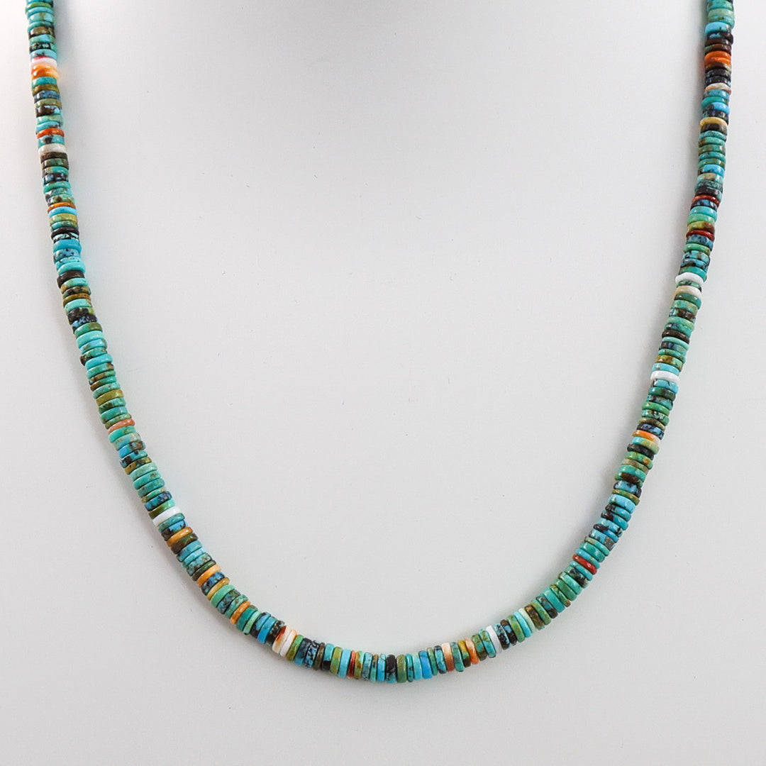 Turquoise and Spiny Oyster Necklace