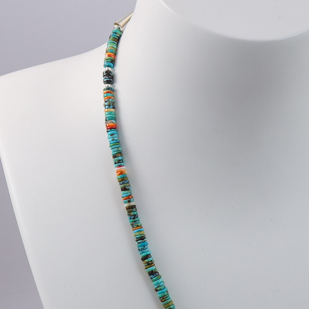 Turquoise and Spiny Oyster Necklace