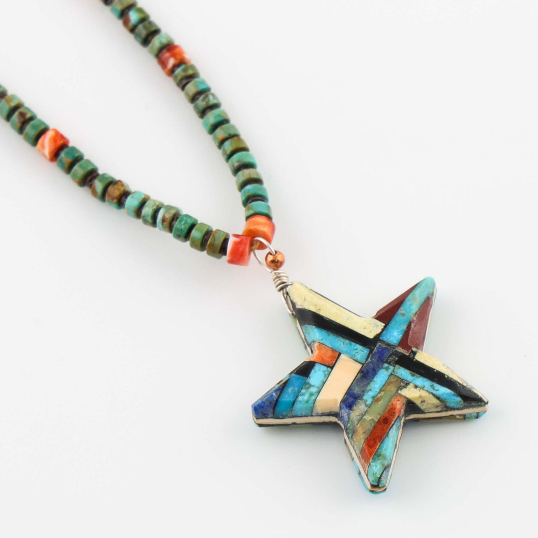 Star Pendant on Necklace