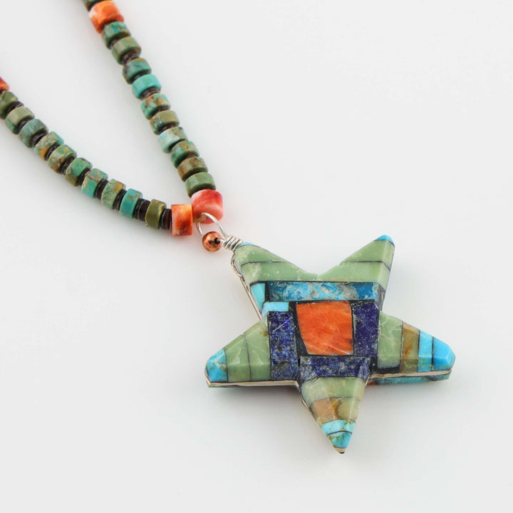 Star Pendant on Necklace