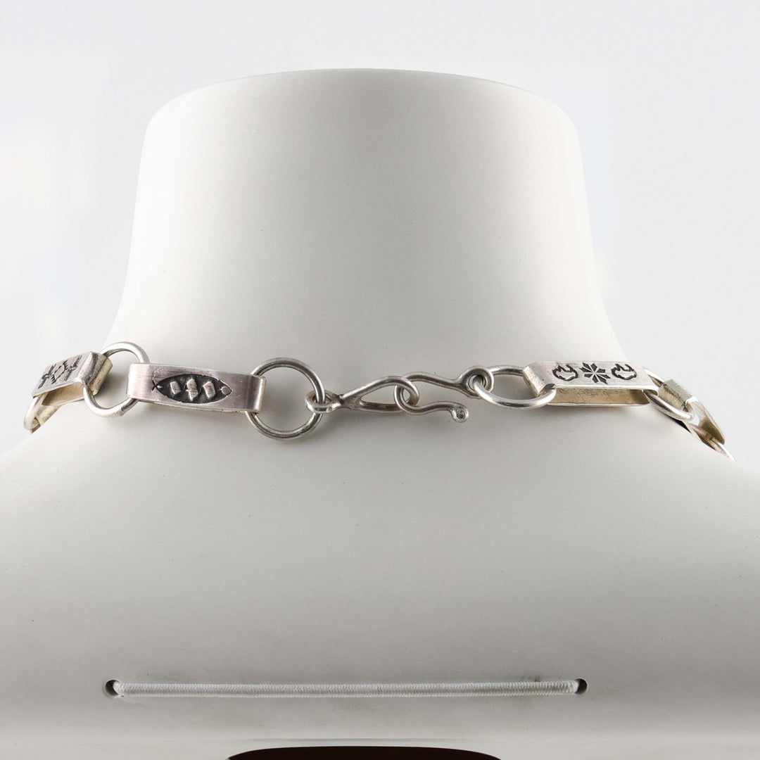 Stamped Silver Chain