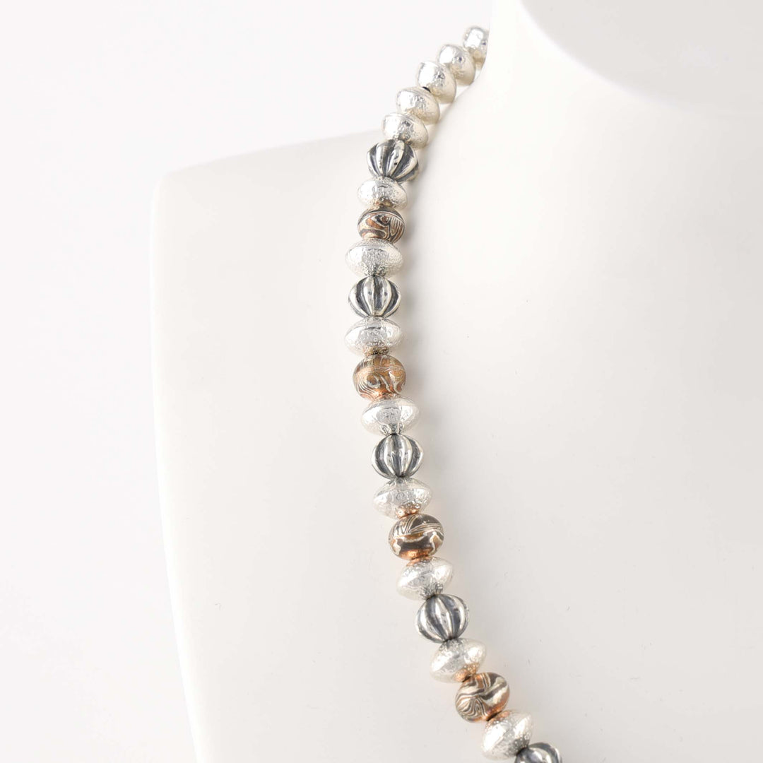 Mokume Bead Necklace