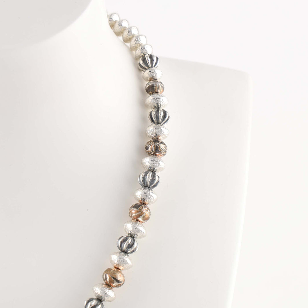Mokume Bead Necklace