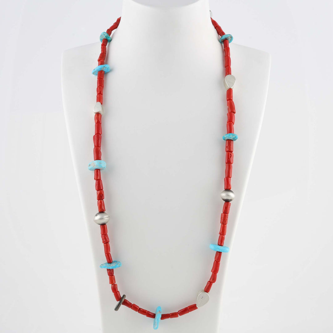 Coral and Turquoise Necklace