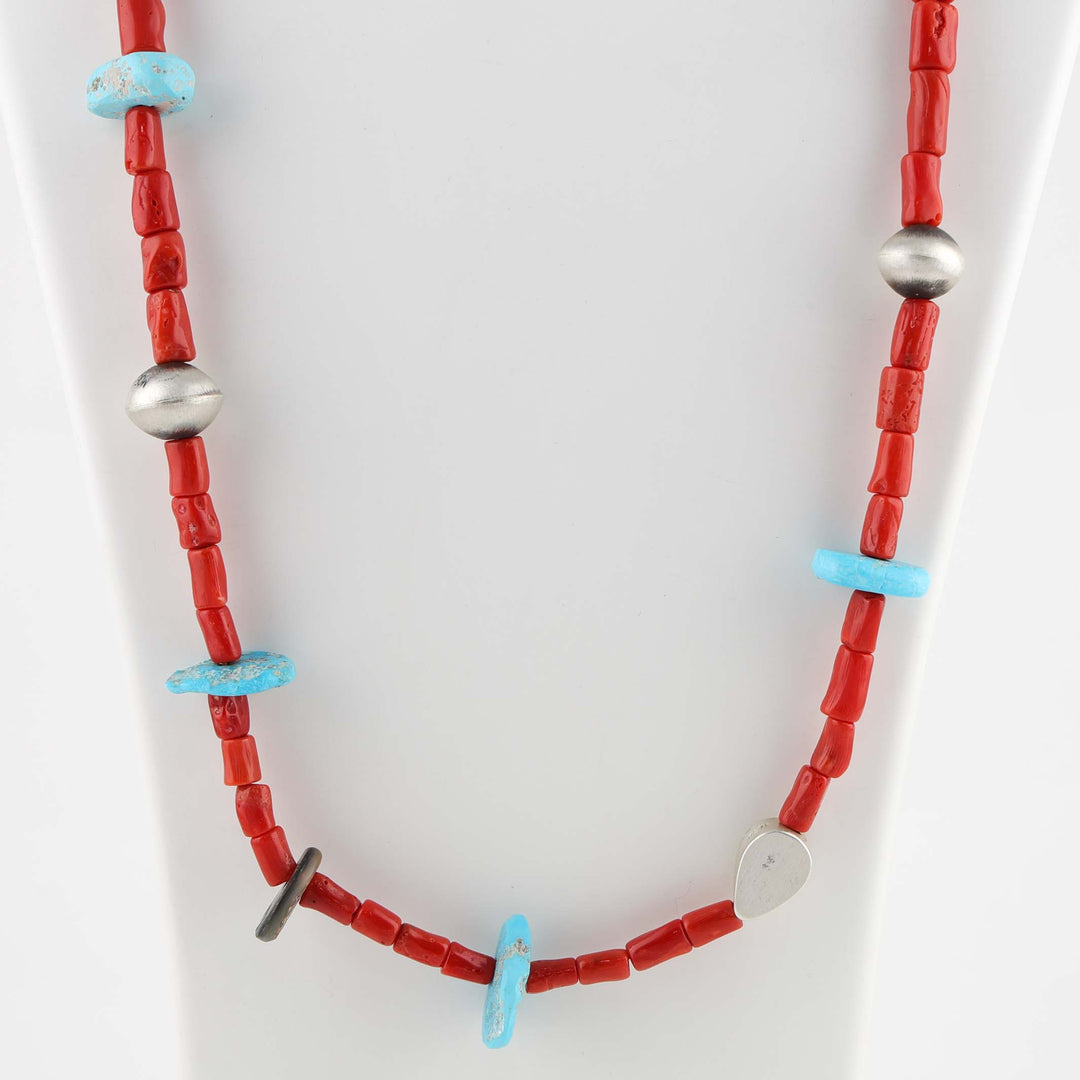 Coral and Turquoise Necklace