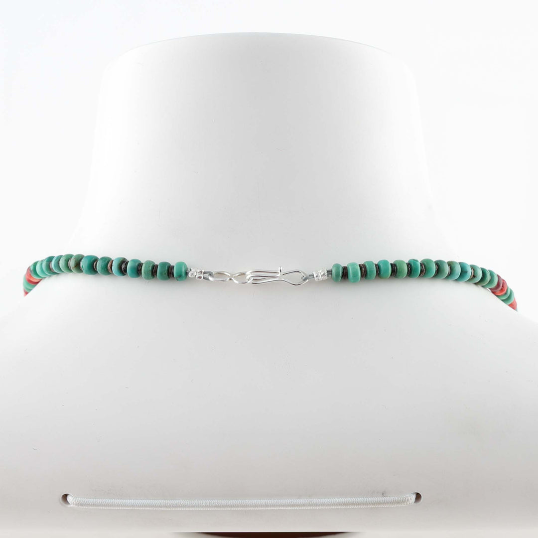 Turquoise and Spiny Oyster Necklace
