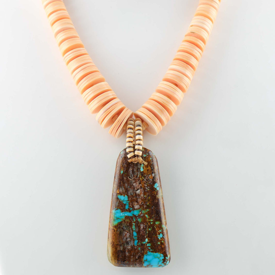 Turquoise and Shell Necklace