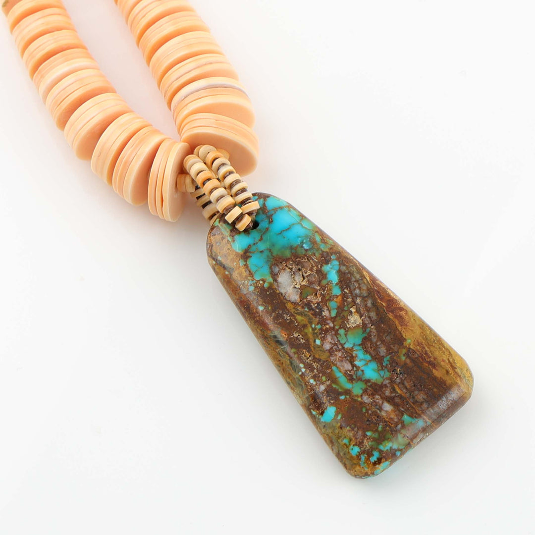Turquoise and Shell Necklace