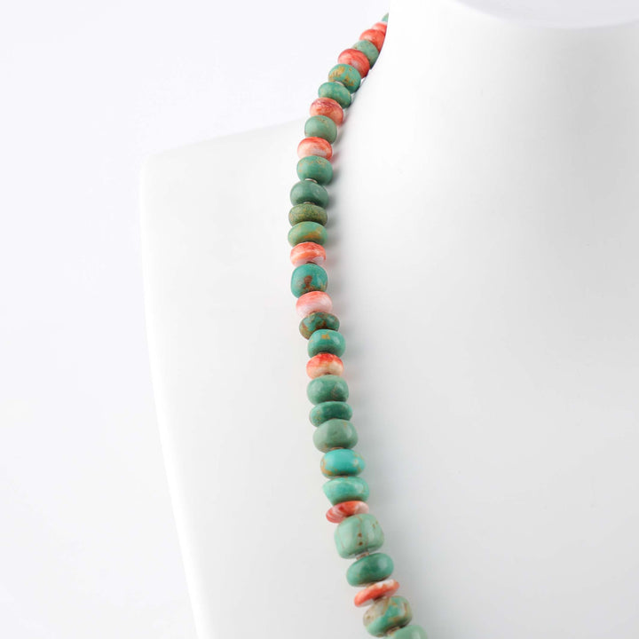 Turquoise and Spiny Oyster Necklace