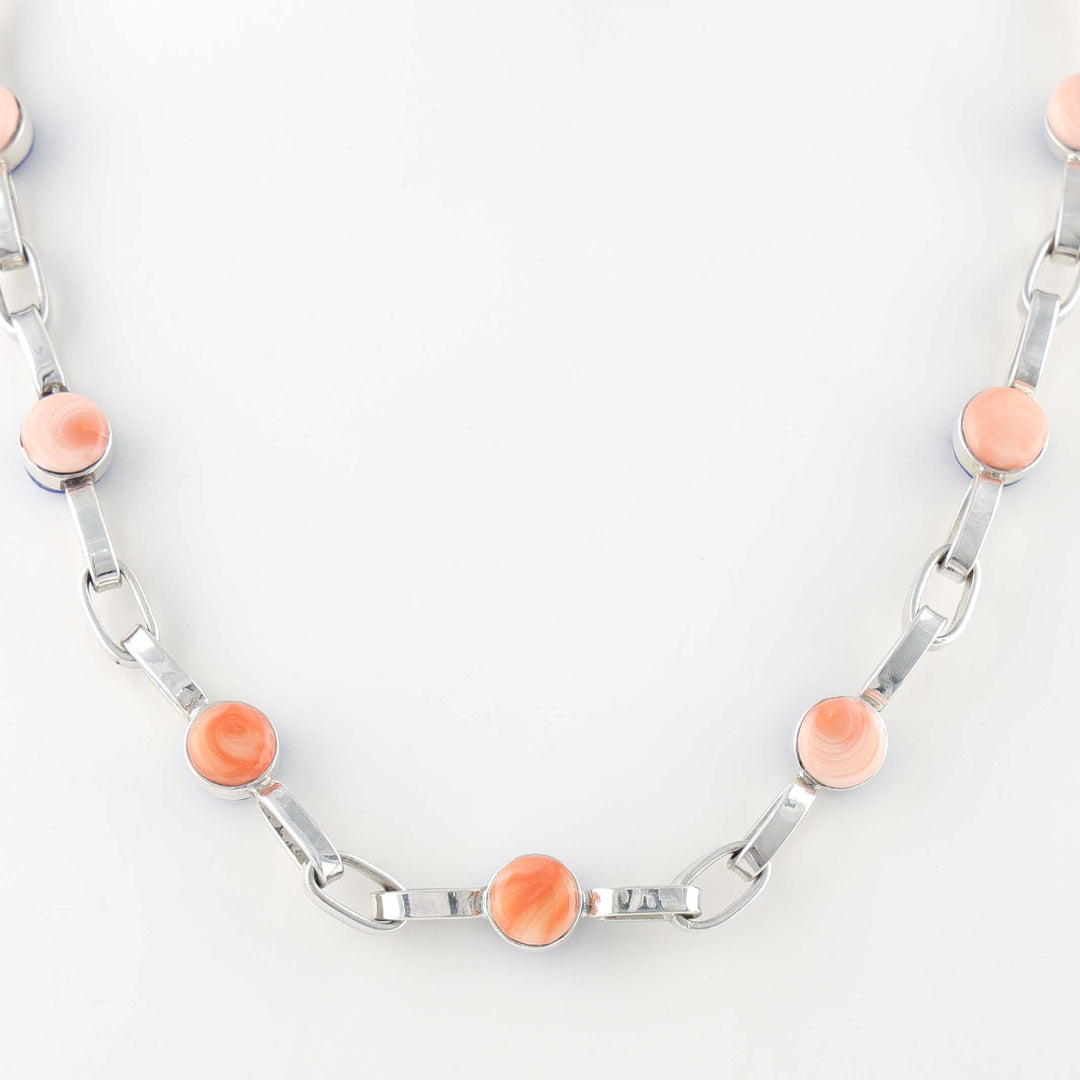 Lapis and Coral Necklace