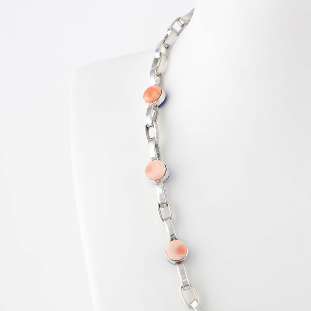 Lapis and Coral Necklace