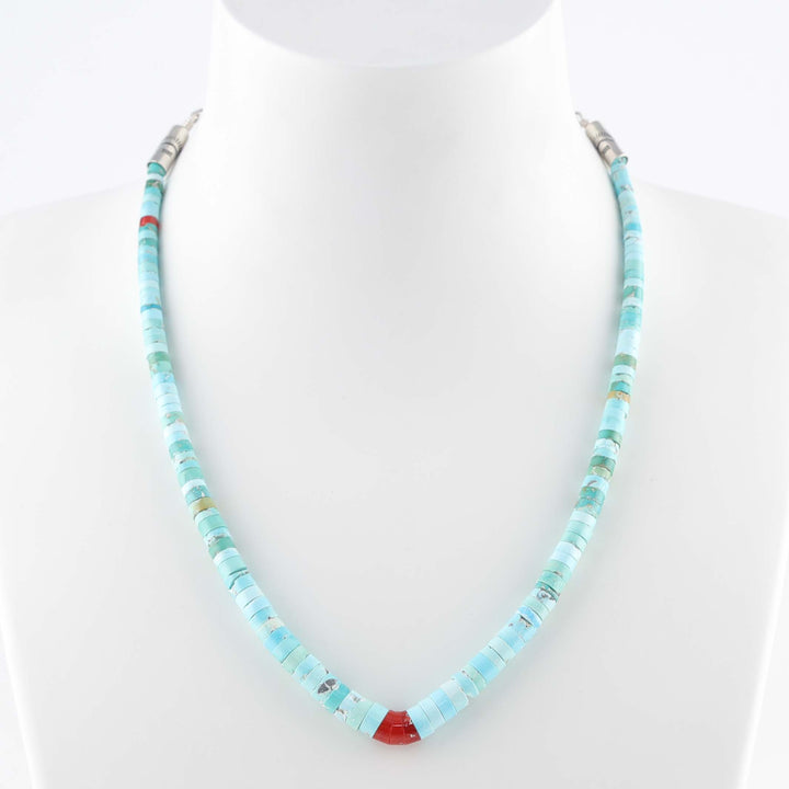 Turquoise and Coral Necklace