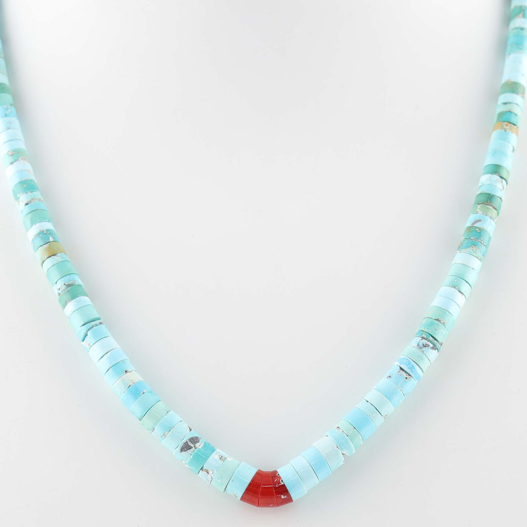 Turquoise and Coral Necklace