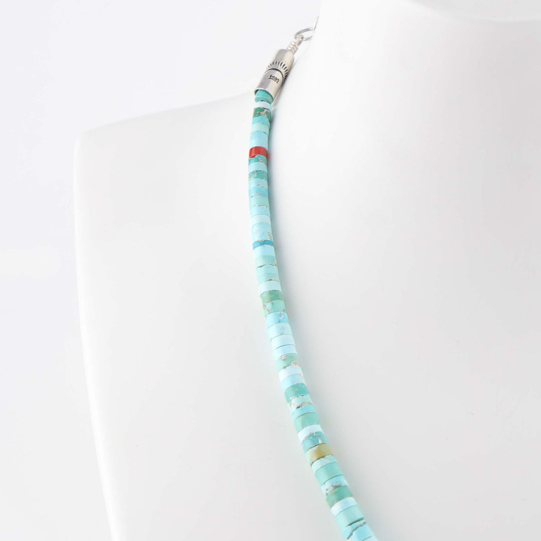 Turquoise and Coral Necklace
