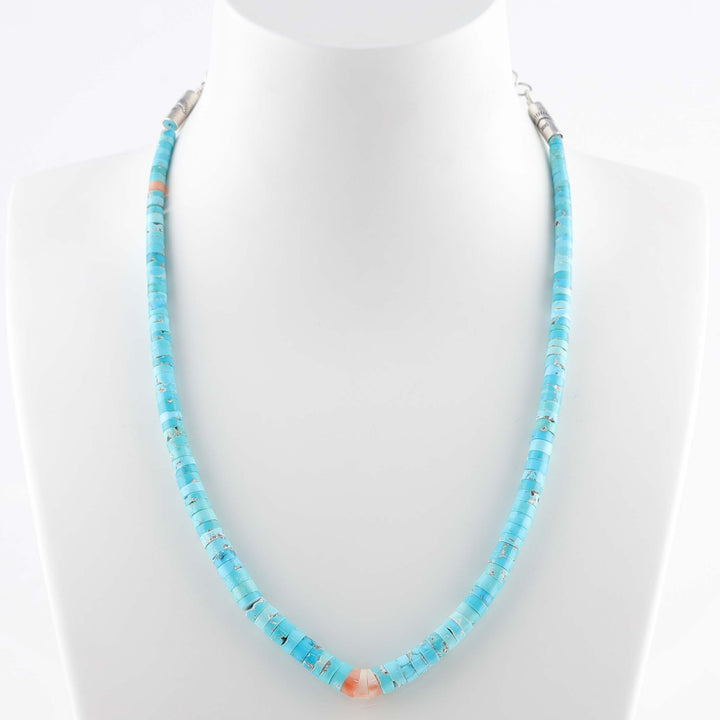 Turquoise and Coral Necklace