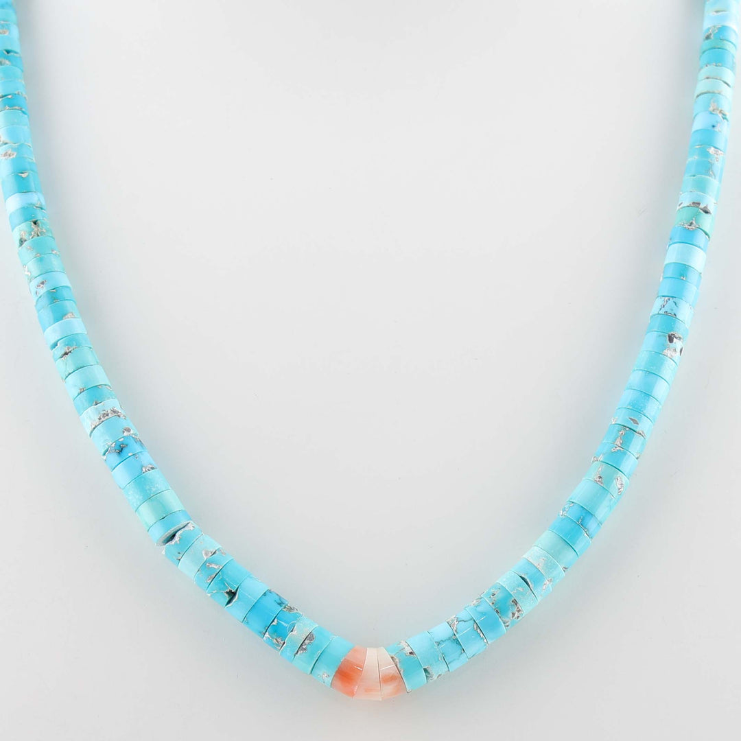 Turquoise and Coral Necklace