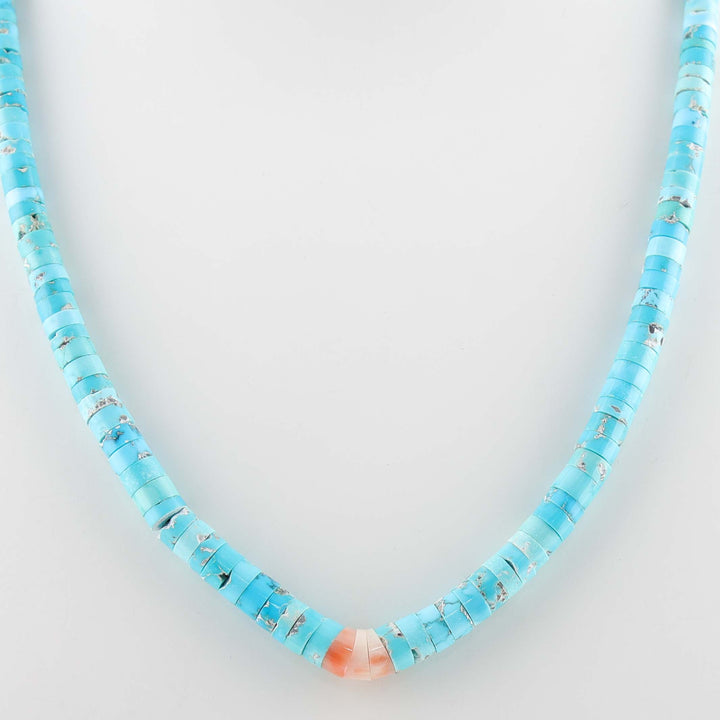 Turquoise and Coral Necklace