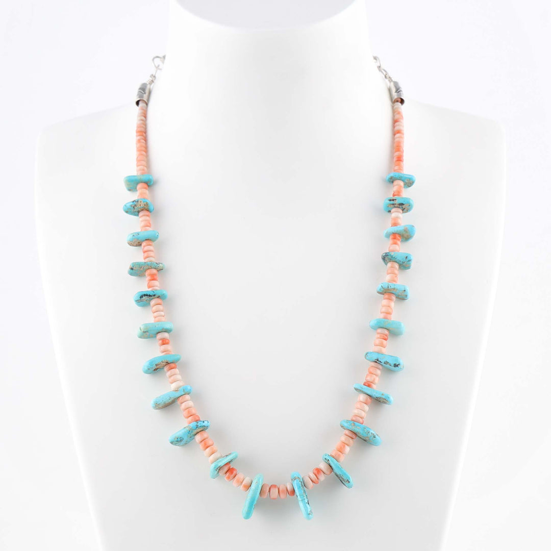 Angel Coral and Turquoise Necklace