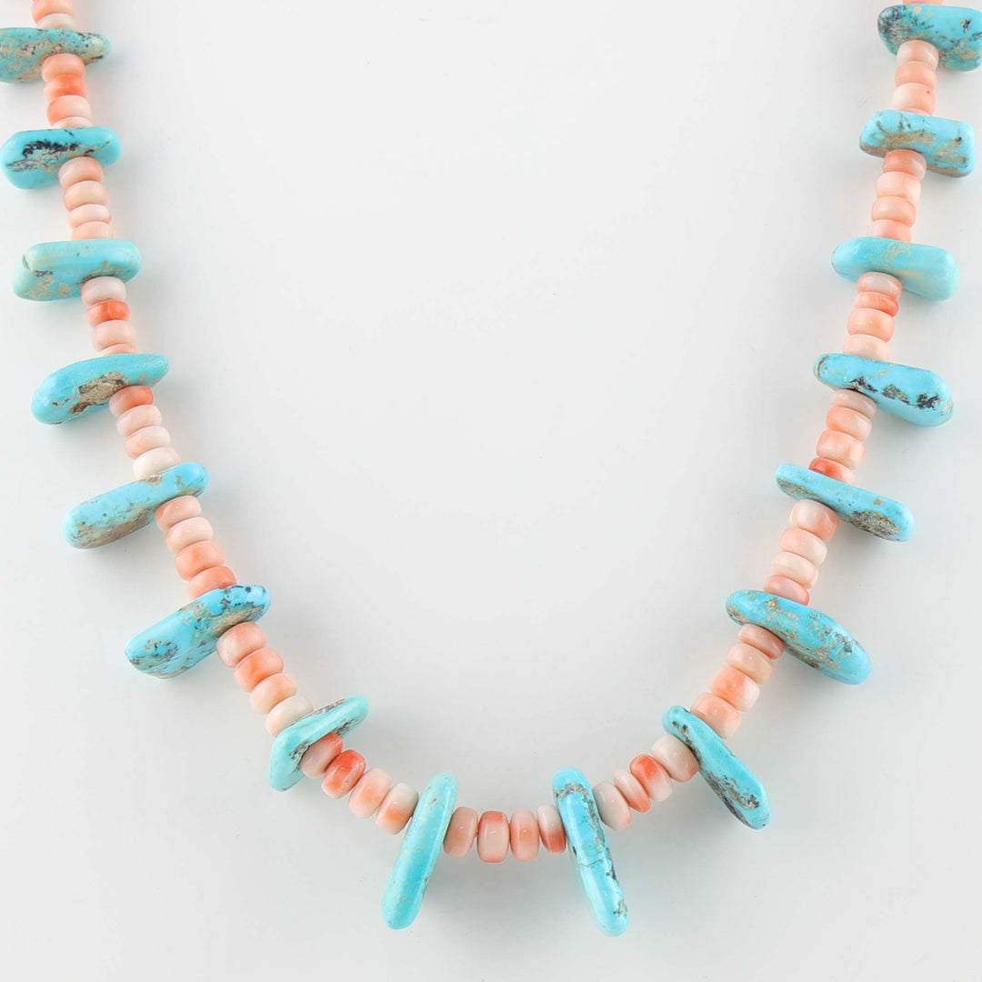 Angel Coral and Turquoise Necklace