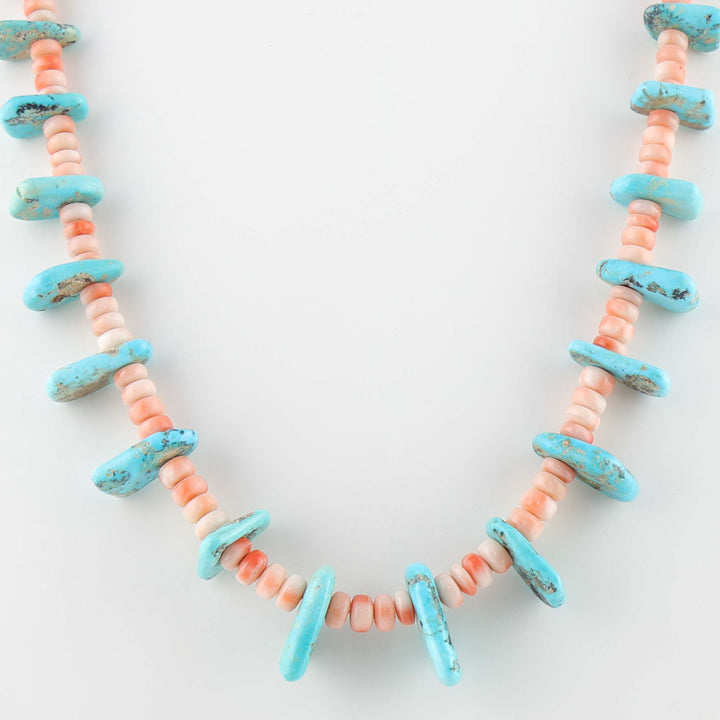 Angel Coral and Turquoise Necklace