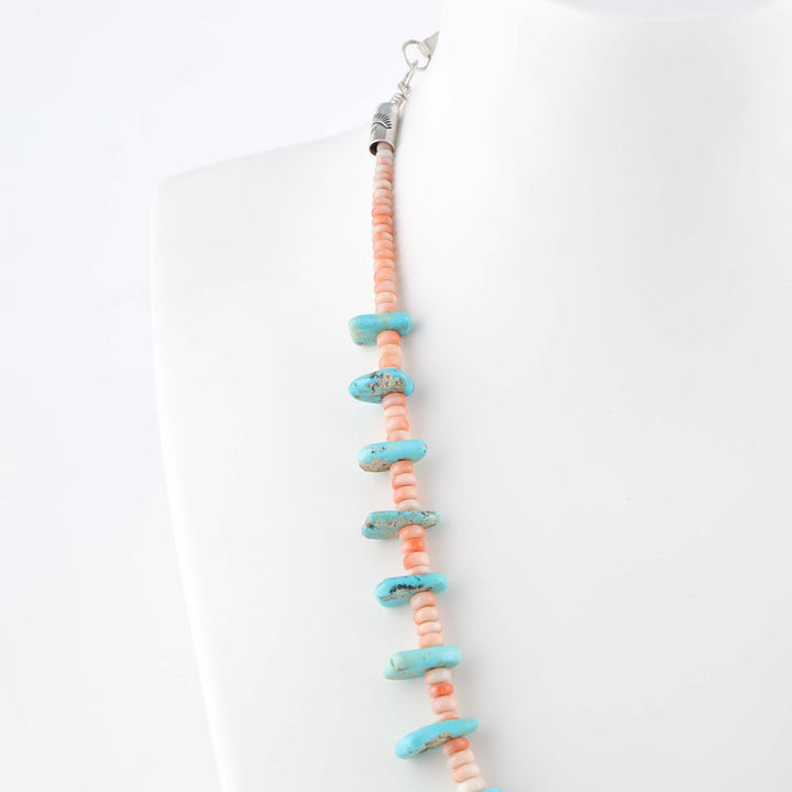 Angel Coral and Turquoise Necklace