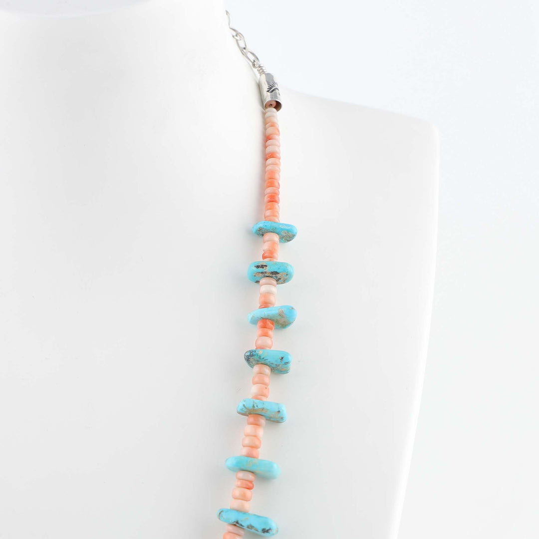 Angel Coral and Turquoise Necklace
