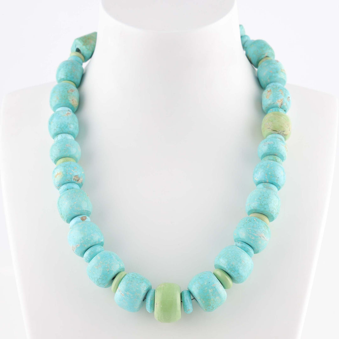 Turquoise and Gaspeite Necklace
